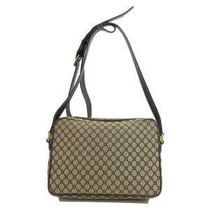 Celine Paris Macadam Shoulder Bag Canvas